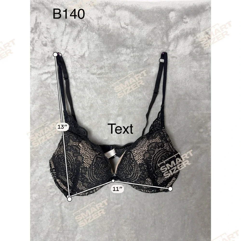 Victoria's Secret Dream Angels Lace Demi Bra Feminine Floral Paisley Pattern 36C